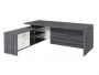 Стол руководителя с опорной тумбой Festus FI-121L.GG 1800x2100x750