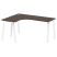 Стол криволинейный левый Metal System Style БА.СА-4 Л 1600x1200x750