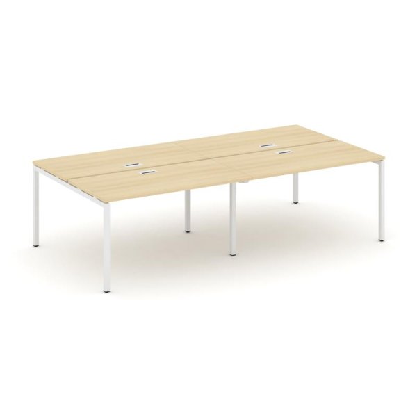 Рабочая станция 2-х сторонняя SN-4P.DRS-054 (3160х1632х750) (Акация Лорка/Металл Белый)