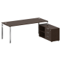 Стол для руководителя с тумбой правый БГ.СРТ-6.8 (R) 2100x1620x750
