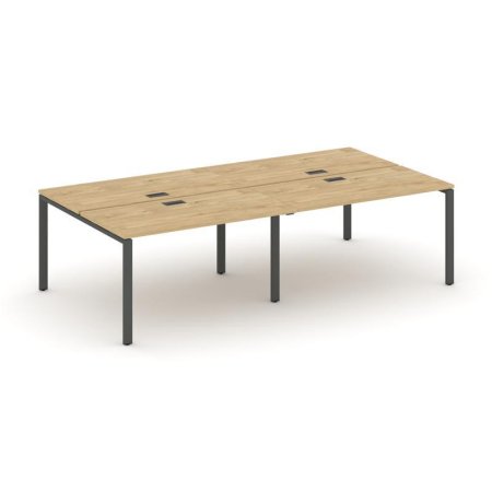 Рабочая станция 2-х сторонняя SN-6P.DRS-043 (2760х1432х750) (Тиквуд Светлый/Металл Антрацит)