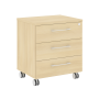 Тумба мобильная в кабинет руководителя серии LT-TM 550x450x615