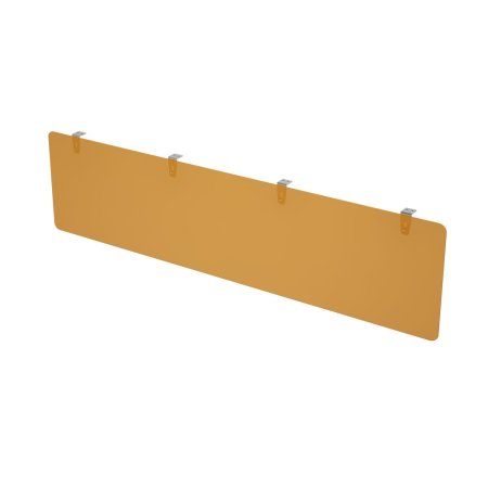 Экран подстольный оргстекло Gloss 9НЭК.120.1 Оранжевый 1400x4x400 (Белый премиум)