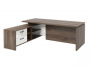 Стол руководителя с опорной тумбой Festus FB-121L.GG 1800x2100x750