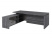 Стол руководителя с опорной тумбой Festus FB-121L.GG 1800x2100x750