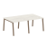 Стол для переговоров (2 столешницы) на А-образном м/к Metal System Style БА.ПРГ-2.1 2000x1235x750