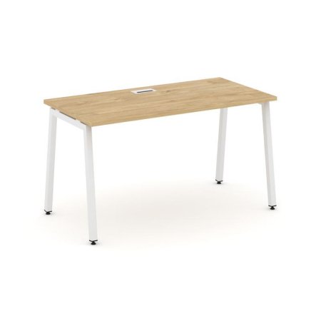 Стол письменный SN-4A.SP-011 (980х700х750) (Тиквуд Светлый/Металл Белый)