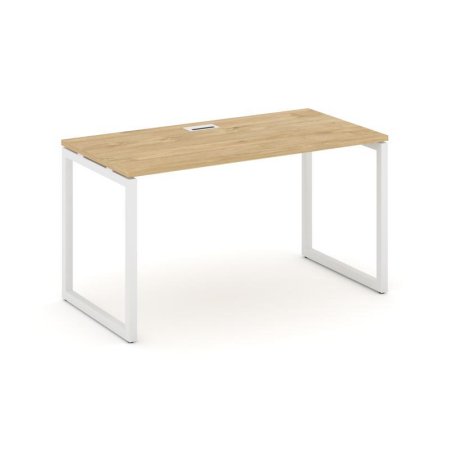 Стол письменный SN-4O.SP-001 (980х600х750) (Тиквуд Светлый/Металл Белый)