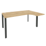 Стол эргономичный правый на П-образном м/к Onix O.MP-SA-4R 1580x1180x750