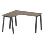 Стол криволинейный левый Metal System Style БА.СА-3 Л 1400x1200x750