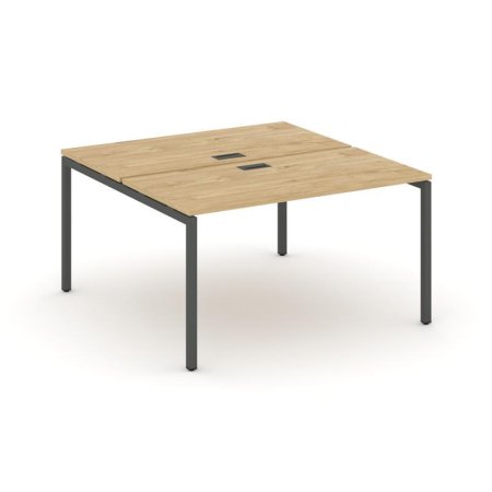 Рабочая станция 2-х сторонняя SN-4P.DRS-013 (1380х1432х750) (Тиквуд Светлый/Металл Антрацит)