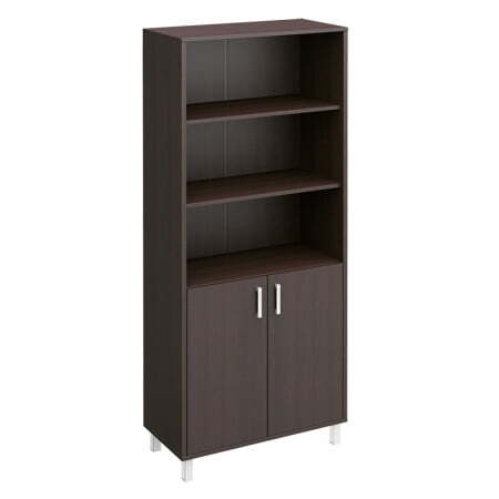 Шкаф для документов двери ДСП без замка + ниши Борн B 430-821 900x450x2074 (Венге)