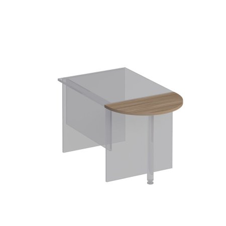 Приставка к столу без опоры Комфорт К 202 750x400x25 (Дуб шамони темный)