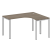 Стол криволинейный правый Metal System Style БП.СА-3 Пр 1400x1200x750