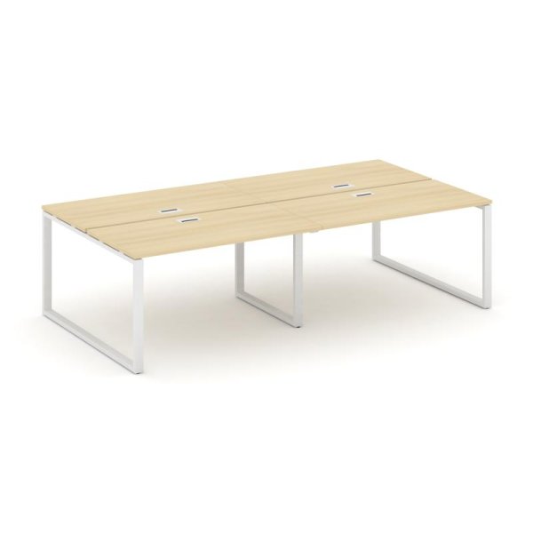 Рабочая станция 2-х сторонняя SN-6O.DRS-034 (3160х1232х750) (Акация Лорка/Металл Белый)