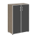 Шкаф для документов со стеклом черным LT.ST-2.4 R black