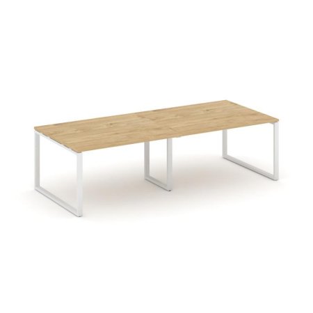 Стол переговорный SN-6O.SPRG-044.3 (3160х1180х750) (Тиквуд Светлый/Металл Белый)