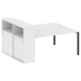 Рабочая станция с опорным шкафом-купе Metal System Style БП.РС-СШК-2.4 2010x1475x1098