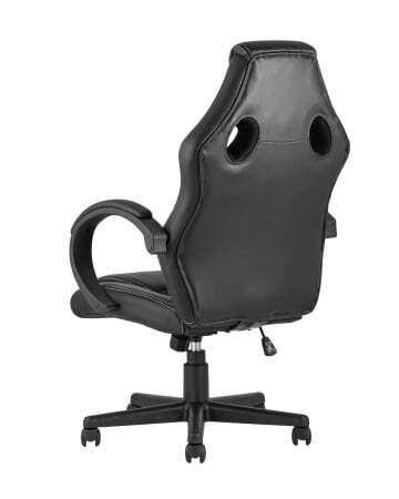 Кресло игровое TopChairs Renegade черное (Геймерское кресло Renegade черный)