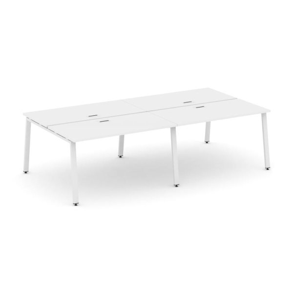 Рабочая станция 2-х сторонняя SN-6A.DRS-044 (3160х1432х750) (Белый/Металл Белый)