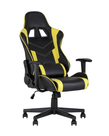 Кресло игровое TopChairs Impala желтое (Геймерское кресло Impala желтый)