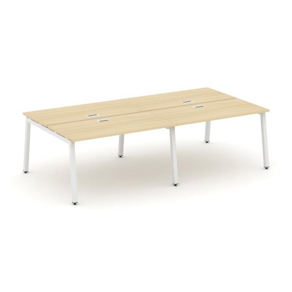 Рабочая станция 2-х сторонняя SN-5A.DRS-054 (3160х1632х750) (Акация Лорка/Металл Белый)