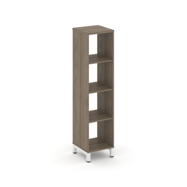 Каркас стеллажа 4 яруса SN.KS-410 (387х400х1615) (Вяз Благородный/Металл Белый)