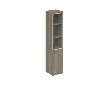 Шкаф высокий со стеклом Wing WN.712.OD.OD.AL.R 400x400x1955
