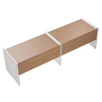 Рабочая станция на опорах ДСП (2х160) Profiquadro КВ 1206-2 БВ 3275x806x835