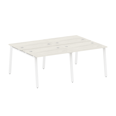 Рабочая станция на 4 рабочих места на А-образном м/к Metal System Style БА.СМ-4.1 2000x1475x750