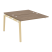 Наборный элемент рабочей станции на деревянных опорах Onix Wood OW.2.NRS-2.7 1180x1475x750