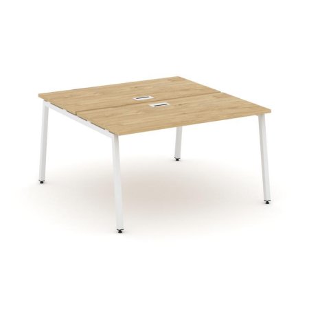 Рабочая станция 2-х сторонняя SN-4A.DRS-024 (1580х1632х750) (Тиквуд Светлый/Металл Белый)