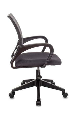 Кресло офисное TopChairs ST-Basic сетка/ткань серый (Компьютерное кресло ST-Basic темно-серый)