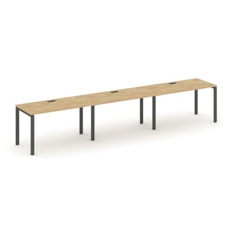Рабочая станция 1 сторонняя SN-6P.ORS-044 (4740х700х750) (Тиквуд Светлый/Металл Антрацит)
