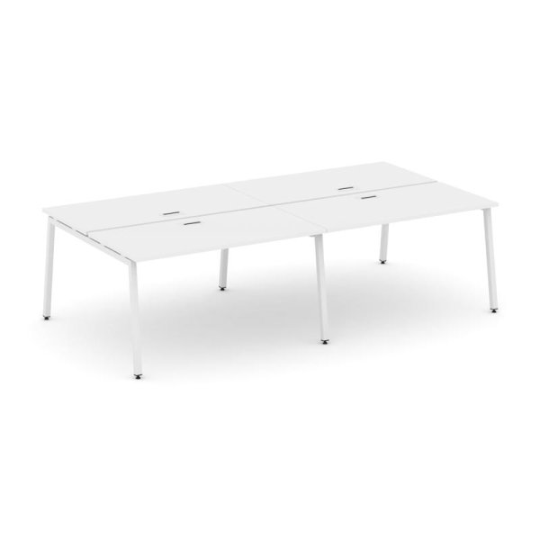 Рабочая станция 2-х сторонняя SN-4A.DRS-044 (3160х1432х750) (Белый/Металл Белый)