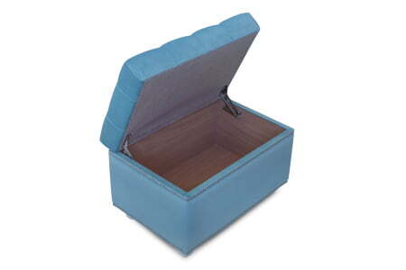 Пуф Marcele 600 (620x420x450) Голубой (Голубой)