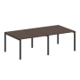 Переговорный стол 2 столешницы Metal System Style БП.ПРГ-2.2 2400x1235x750