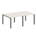 Переговорный стол 2 столешницы Metal System Style БП.ПРГ-2.1 2000x1235x750
