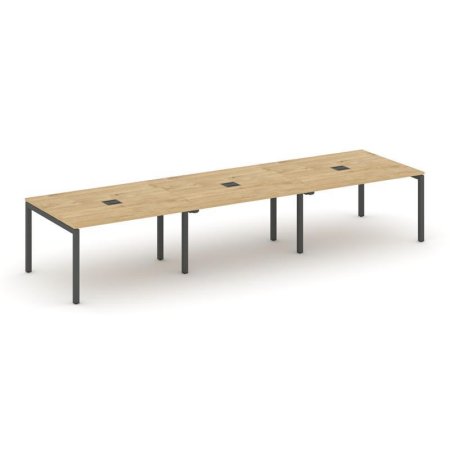 Стол переговорный SN-5P.SPRG-054 (4740х1180х750) (Тиквуд Светлый/Металл Антрацит)