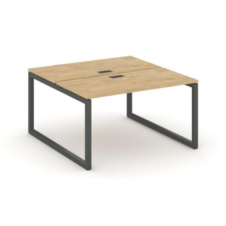 Рабочая станция 2-х сторонняя SN-5O.DRS-014 (1580х1432х750) (Тиквуд Светлый/Металл Антрацит)