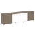 Тумба модульная белые двери LT-TS 4.5 2200x450x580