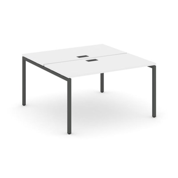 Рабочая станция 2-х сторонняя SN-4P.DRS-001 (980х1232х750) (Белый/Металл Антрацит)