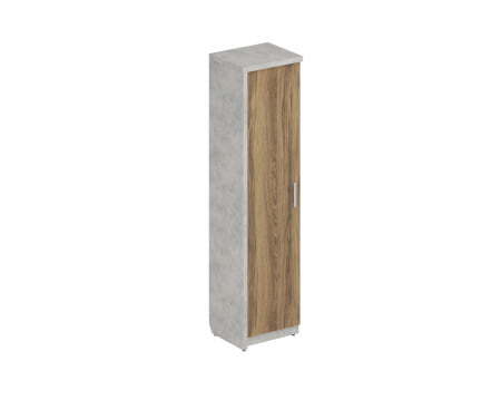 Шкаф (Комплект № 5 Wood&Stone СФ-534501 + СФ-535105 537x454x2083 (Дуб Чарльстон/Бетон Чикаго)