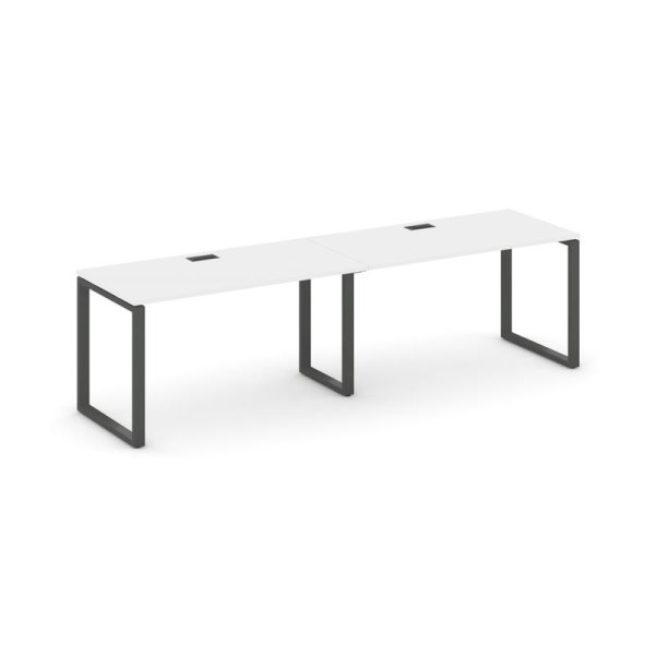 Рабочая станция 1 сторонняя SN-6O.ORS-024 (3160х800х750) (Белый/Металл Антрацит)