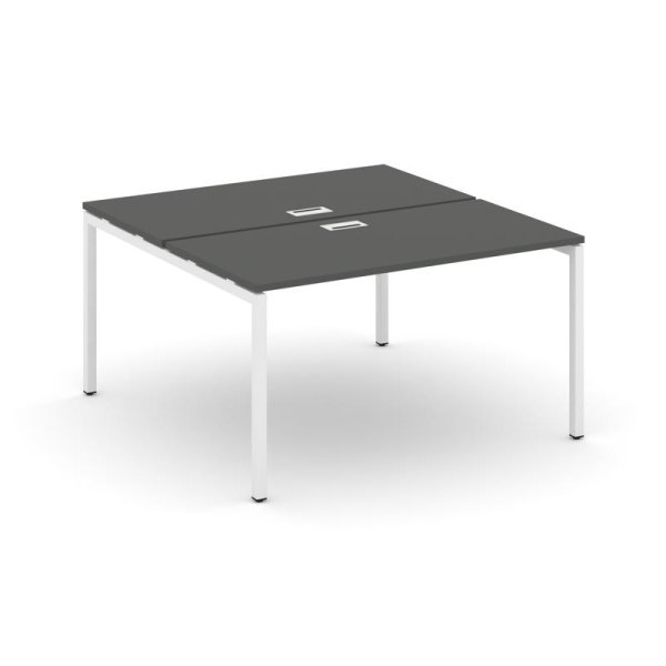 Рабочая станция 2-х сторонняя SN-4P.DRS-001 (980х1232х750) (Антрацит/Металл Белый)