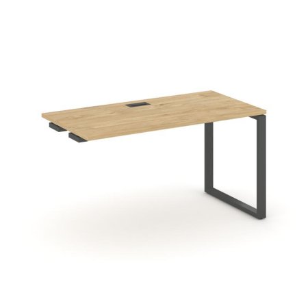 Стол-приставка к опорным элементам SN-6O.OPRS-024 (1580х800х750) (Тиквуд Светлый/Металл Антрацит)