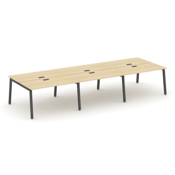Рабочая станция 2-х сторонняя SN-5A.DRS-074 (4740х1432х750) (Акация Лорка/Металл Антрацит)