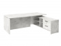 Стол руководителя с опорной тумбой Festus FI-121R.GG 1800x2100x750