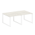 Переговорный стол 2 столешницы Metal System Style БО.ПРГ-2.1 2000x1235x750