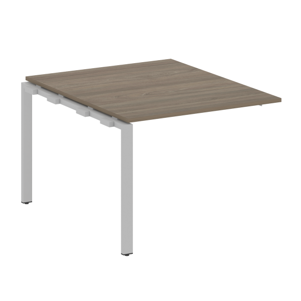 Проходной наборный элемент переговорного стола Metal System Style БП.ППРГ-1 1000x1235x750 (Вяз/Серый металл)